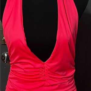 Vibrant Pink Halter Top